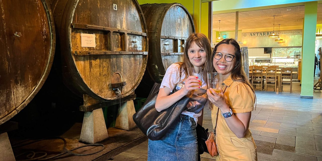 Visiting Basque Cider House near San Sebastian