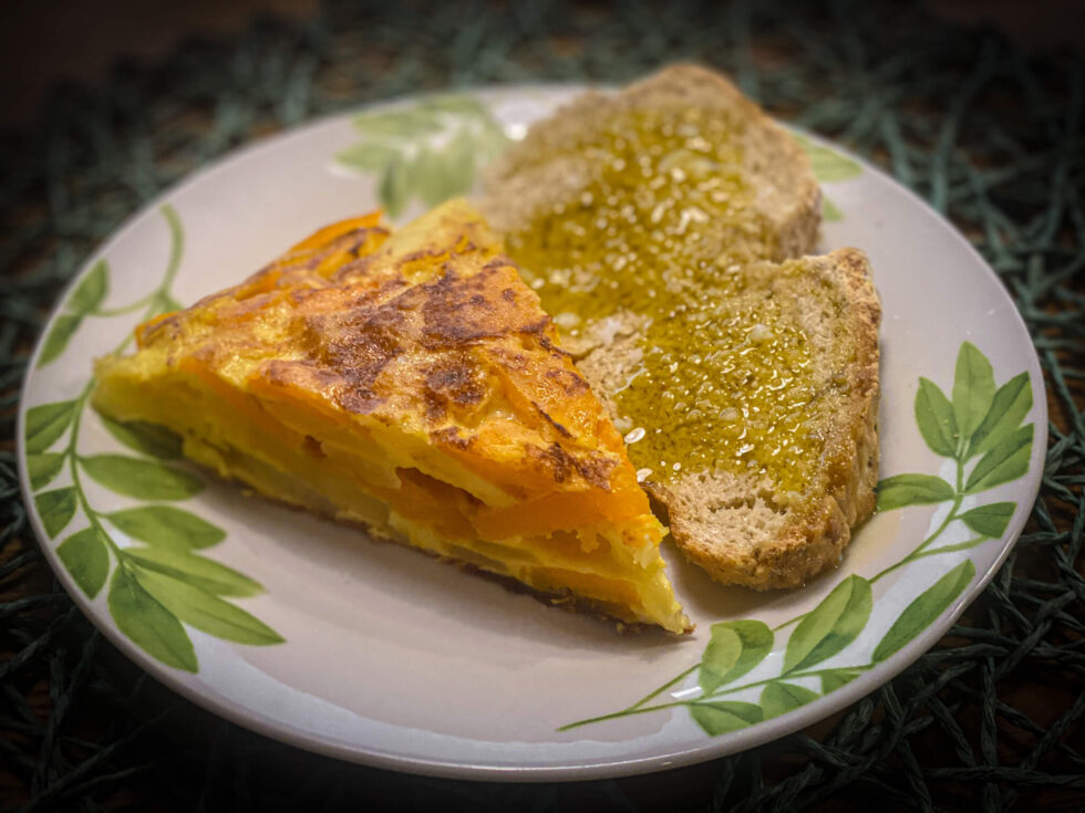 Fluffy Pumpkin Spanish Omelette