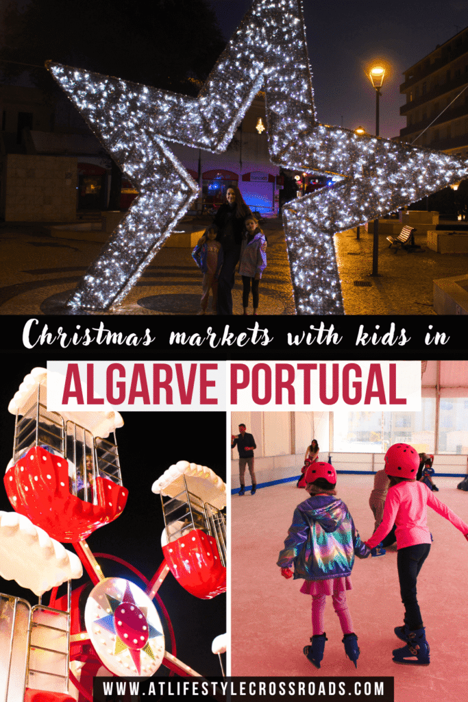 Christmas with kids in Algarve Portugal pin