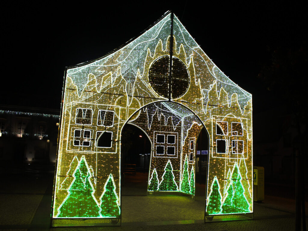 Christmas decorations in Lagos Portugal