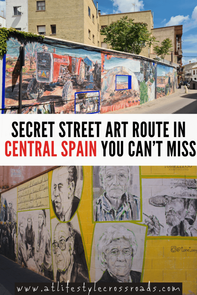 Street art central spain itinerary map