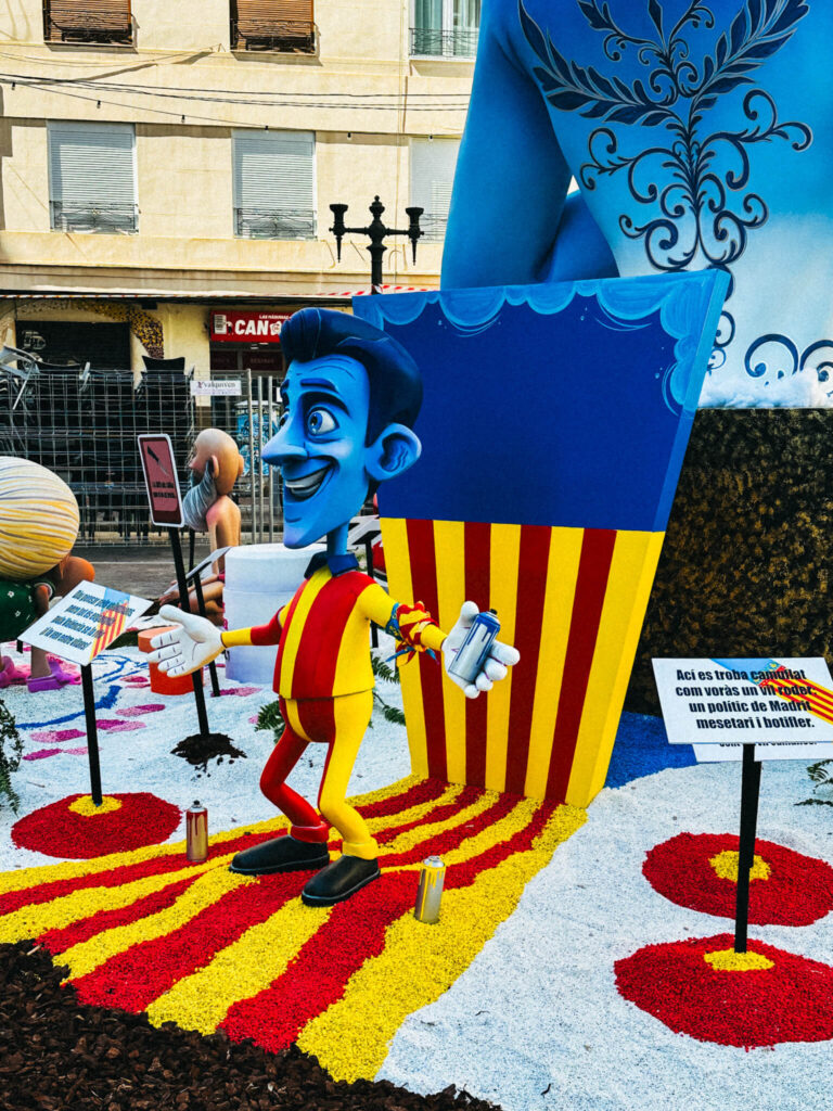 Politics during las fallas in Spain