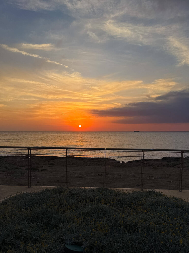 Sunset in paphos