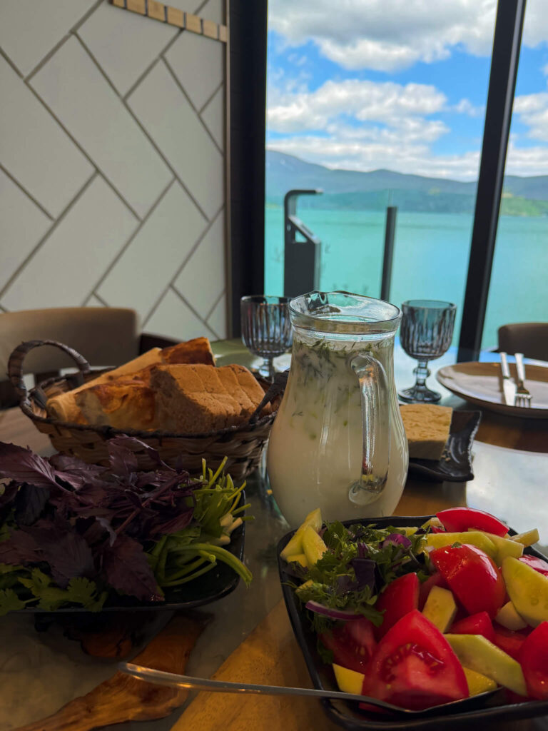 Lunch in Armenia Lake Sevan