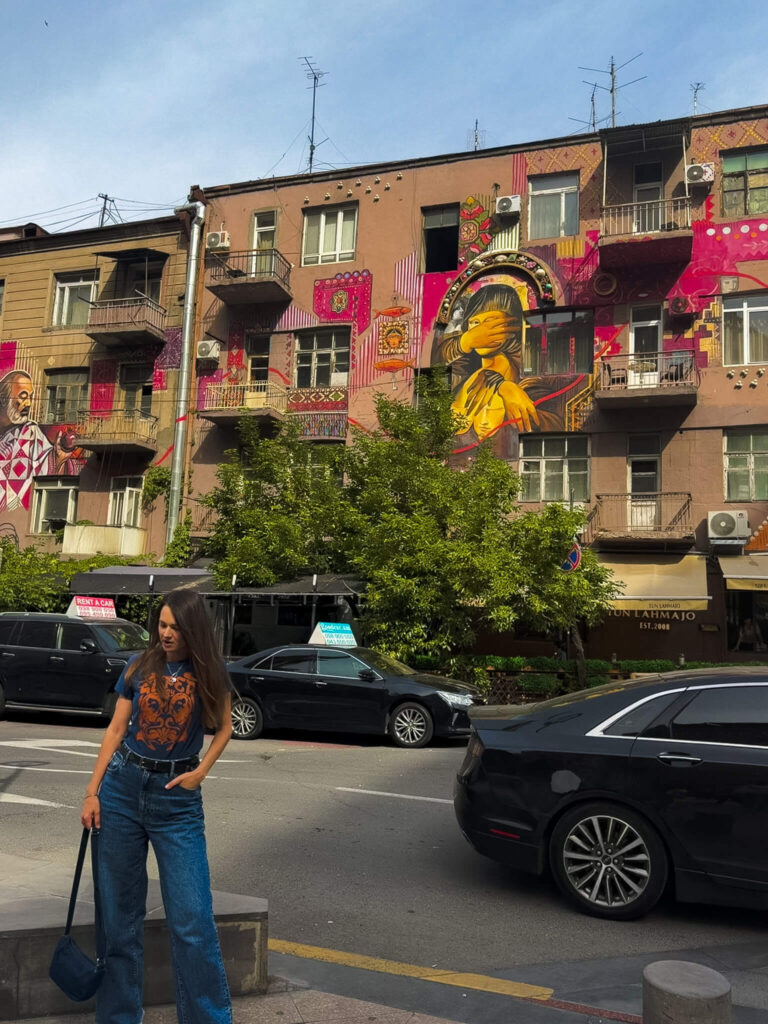 Street art in armenia abovyan street