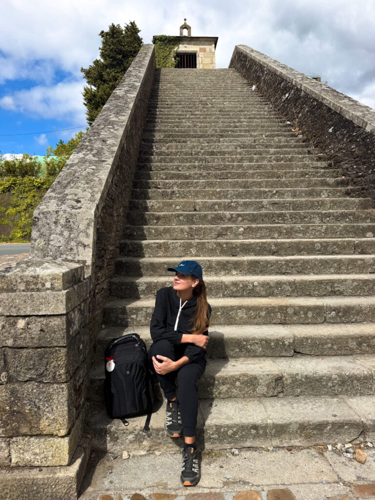 Historic stairs camino de santiago