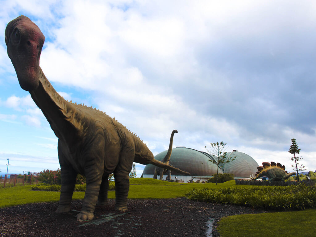 Muja dinosaurs museum in asturias with children